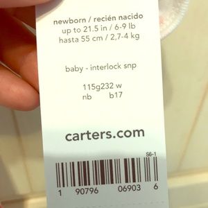 Newborn Carter’s Onesie